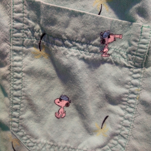 Peanuts Short Sleeve Button Down - Picture 2 of 5